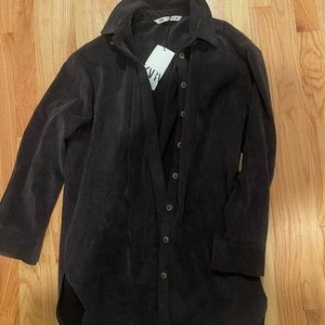 ZARA corduroy button up